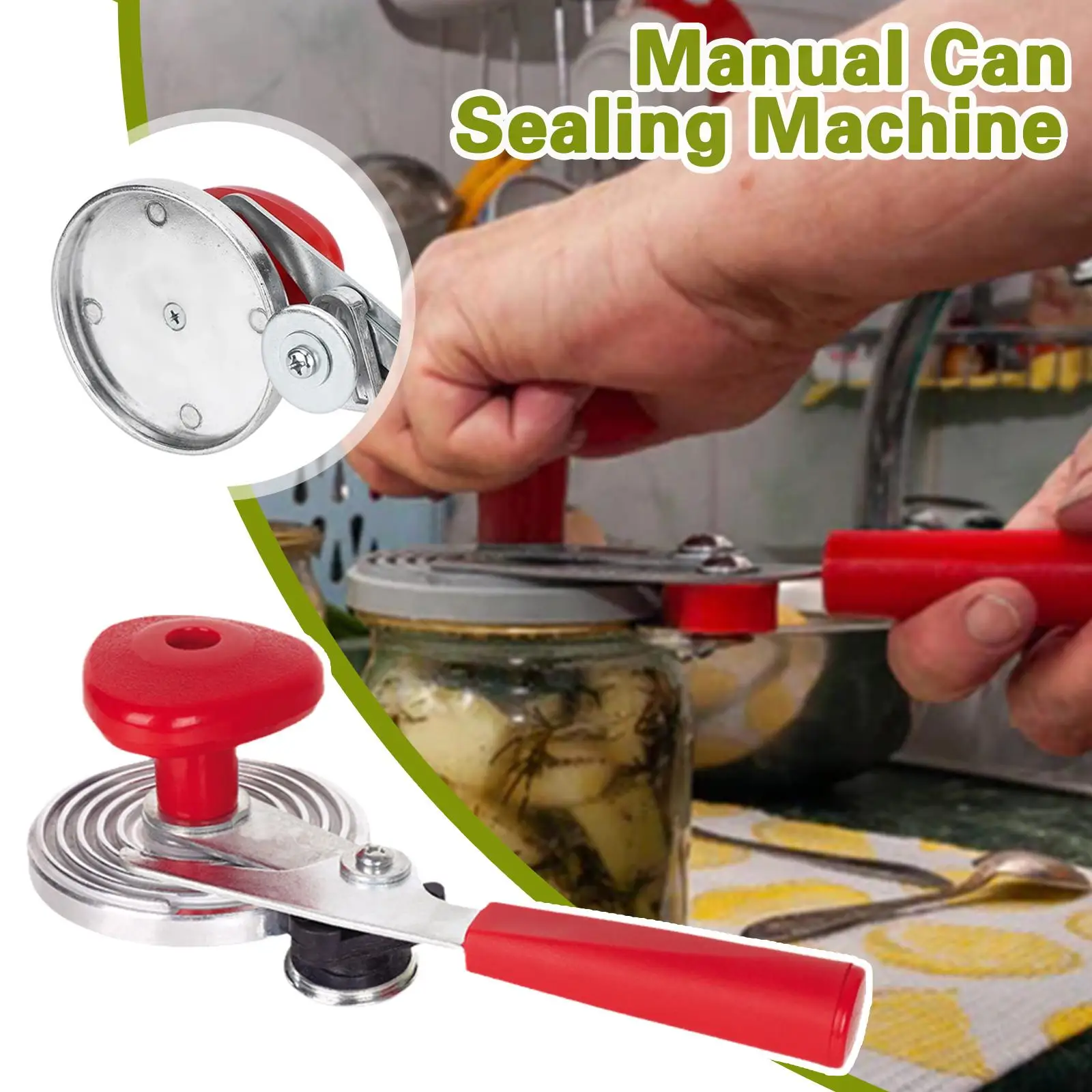 Manual Can Round Sealer Crimping Device Sealing Glass Cans Beader Manually Seaming Machine For Seaming Glass Jars 87mm Seam L2S7
Manual Can Round Sealer Crimping Device Sealing Glass Cans Beader Manually Seaming Machine For Seaming Glass Jars 87mm Seam L2S7