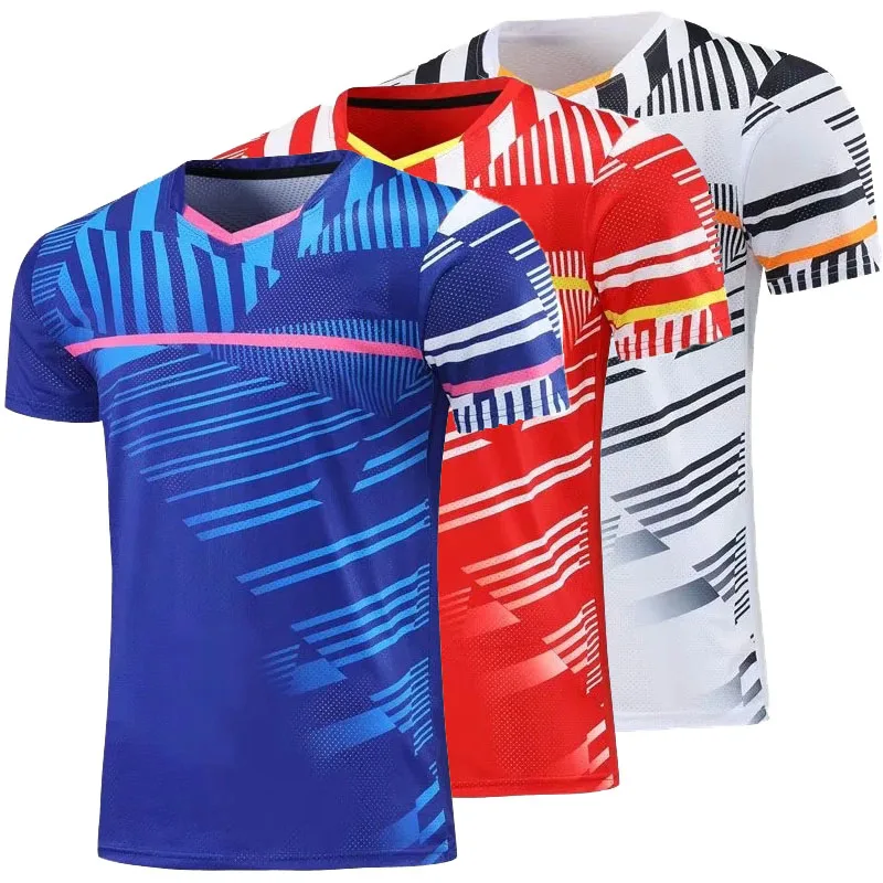 

New Quick dry Badminton Clothes,golf table tennis shirts gym sport clothing ,Men women children ping pong t-shirt sportswear
