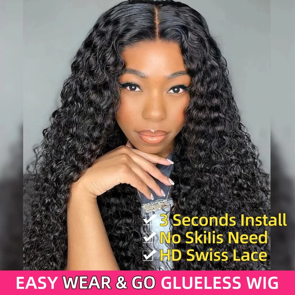 Wear & Go Glueless 4x4 5x5 Closure Deep Water Wave Hd Lace Fronta Wig Curly Wig Human Hair Ready To Wear Pre Cut Plucked
Wear & Go Glueless 4x4 5x5 Closure Deep Water Wave Hd Lace Fronta Wig Curly Wig Human Hair Ready To Wear Pre Cut Plucked