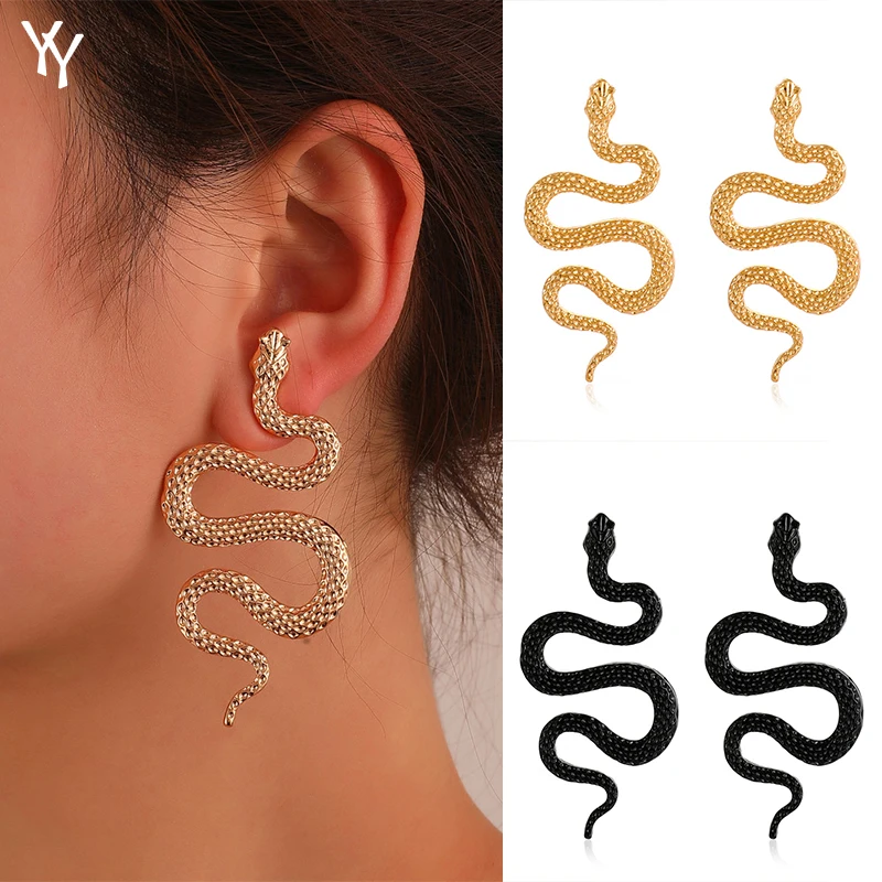 Fashion Three-dimensional Snake Shape Earrings For Women Retro Exaggerated Punk Style Animal Earrings Girl Jewelry Gift
Fashion Three-dimensional Snake Shape Earrings For Women Retro Exaggerated Punk Style Animal Earrings Girl Jewelry Gift