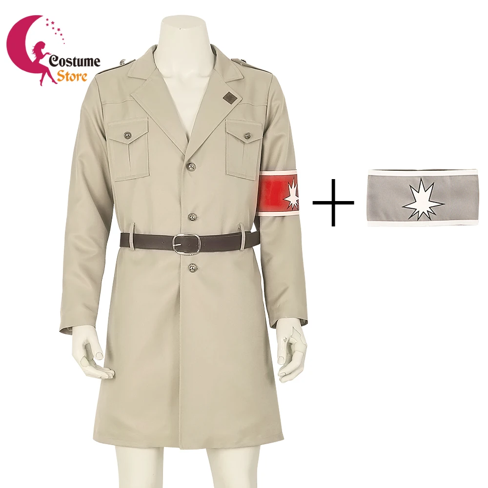 

Anime Attack on Titan Final Season Jacket Eren Jaeger Shingeki no Kyojin Jacket Eren Jaeger Marley Military Coat Cosplay Costume