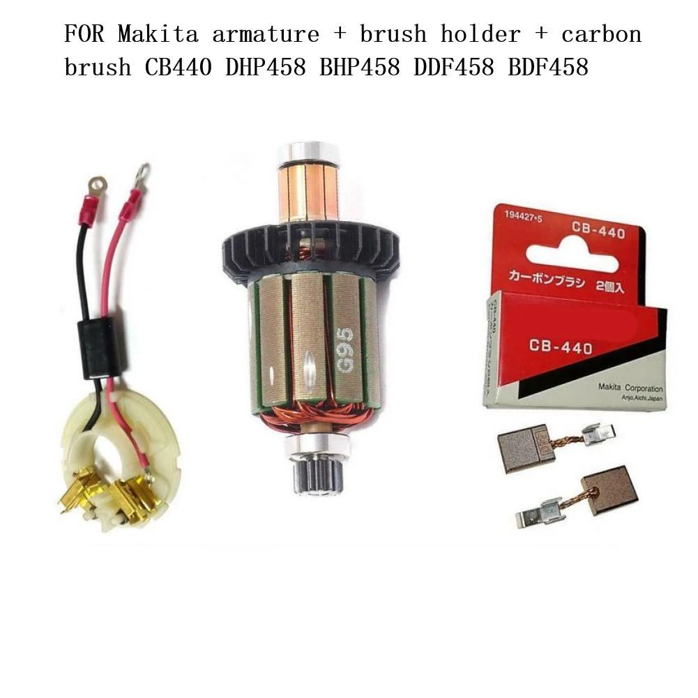Armature Rotor Carbon Brush Holder For CB440 DHP458 BHP458 BDF458 Angle Grinder 9556 9557 9558 9556NB 9556HN 9557NB
Armature Rotor Carbon Brush Holder For CB440 DHP458 BHP458 BDF458 Angle Grinder 9556 9557 9558 9556NB 9556HN 9557NB
