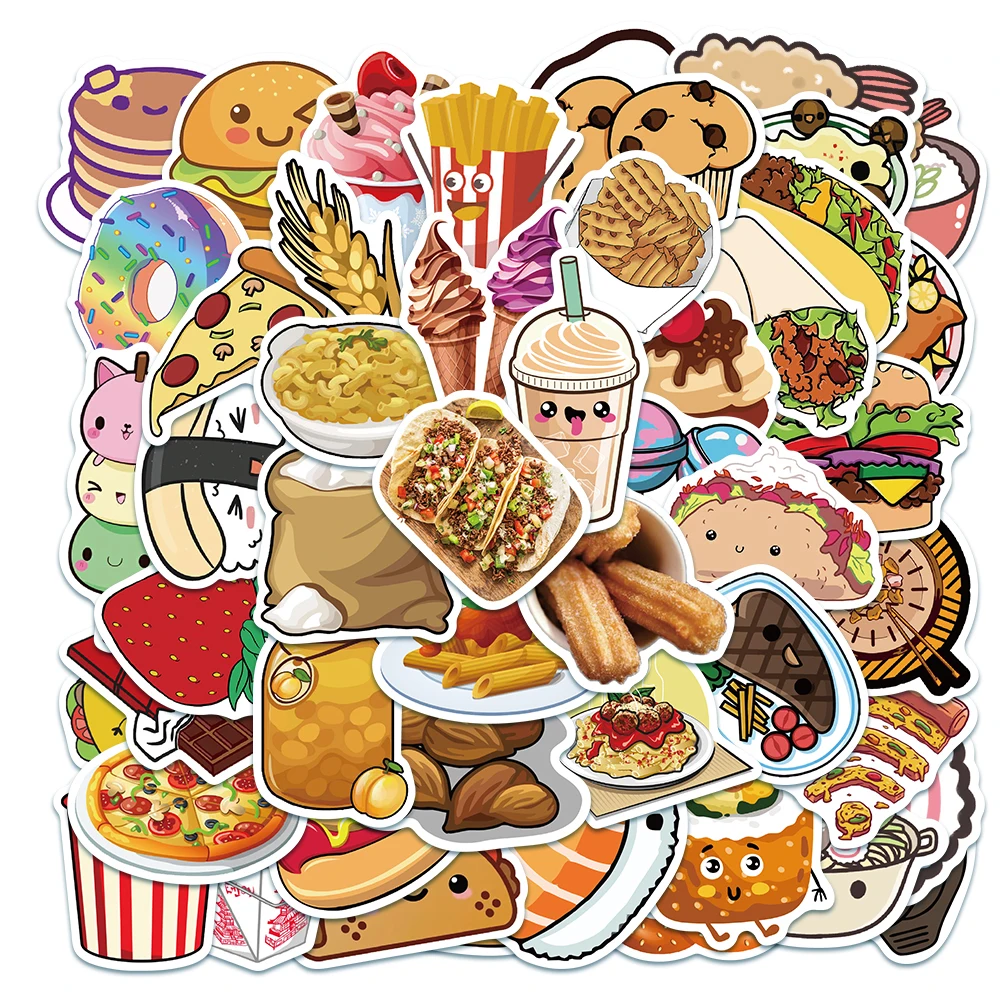 10/50Pcs Cartoon Foods Stickers Hamburger Milk tea Stickers Skateboard Notebook Guitar Cars Helmet Luggage Laptop Graffiti Decal 
10/50Pcs Cartoon Foods Stickers Hamburger Milk tea Stickers Skateboard Notebook Guitar Cars Helmet Luggage Laptop Graffiti Decal
