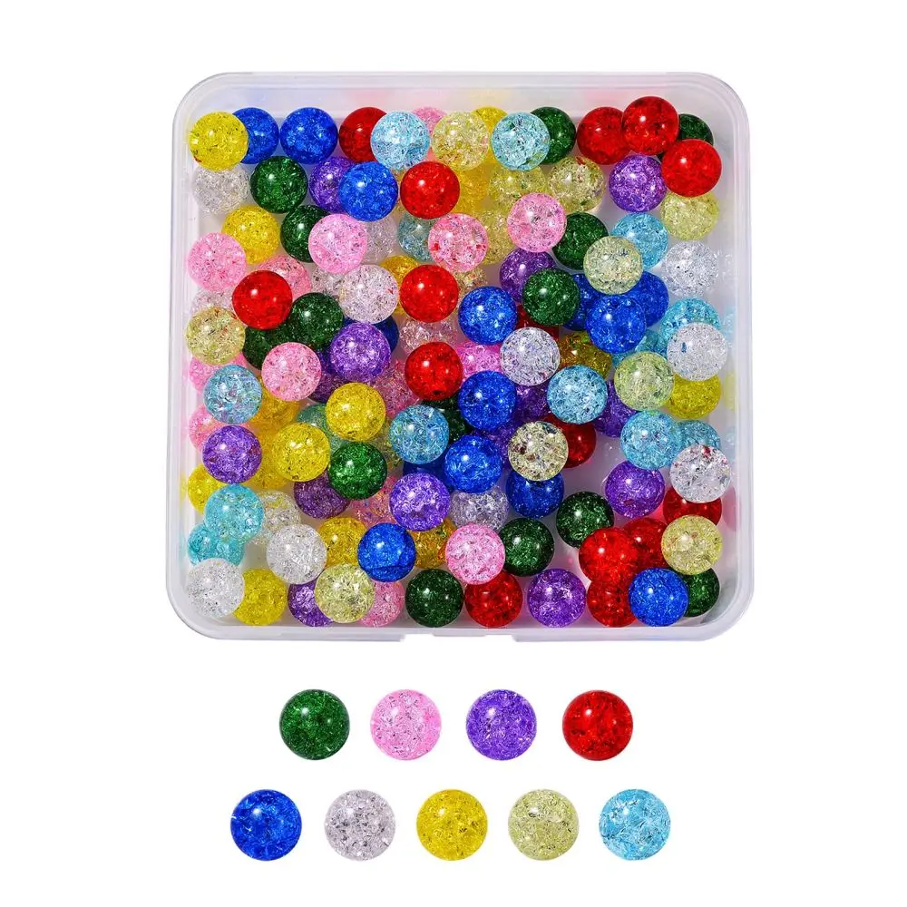 135g 9 Colors Transparent Crackle Glass Round Beads Strands No Hole Mixed Color 1/2 inch(12mm) 15pcs/color
135g 9 Colors Transparent Crackle Glass Round Beads Strands No Hole Mixed Color 1/2 inch(12mm) 15pcs/color