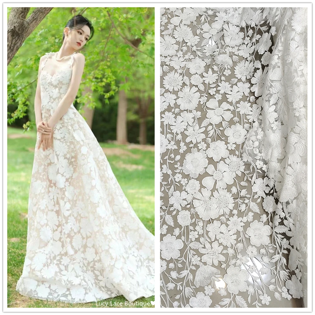 MATERI Off White Delicate AFRICAN LACE FABRIC Tulle Mesh Embroidery COTTON Lace 2023 NEW
MATERI Off White Delicate AFRICAN LACE FABRIC Tulle Mesh Embroidery COTTON Lace 2023 NEW