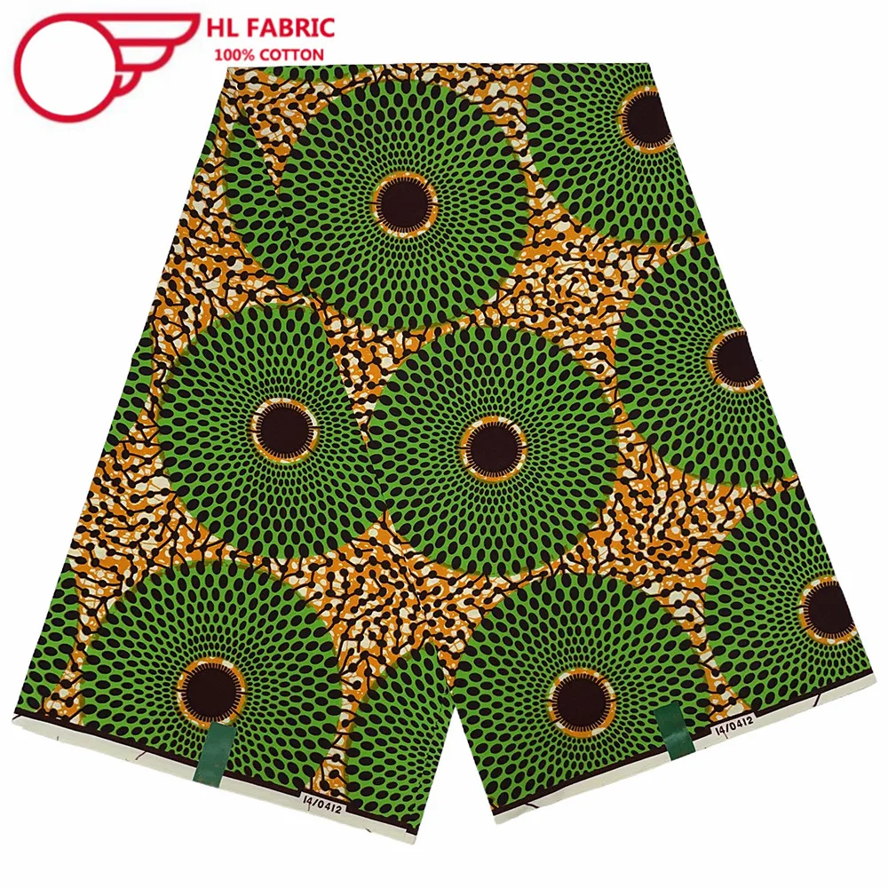 

Veritable Wax 100% Cotton African Wax Fabric Nigerian Ankara Block Prints Batik Fabric Dutch Hollandais Pagne For Sewing VL-6-8