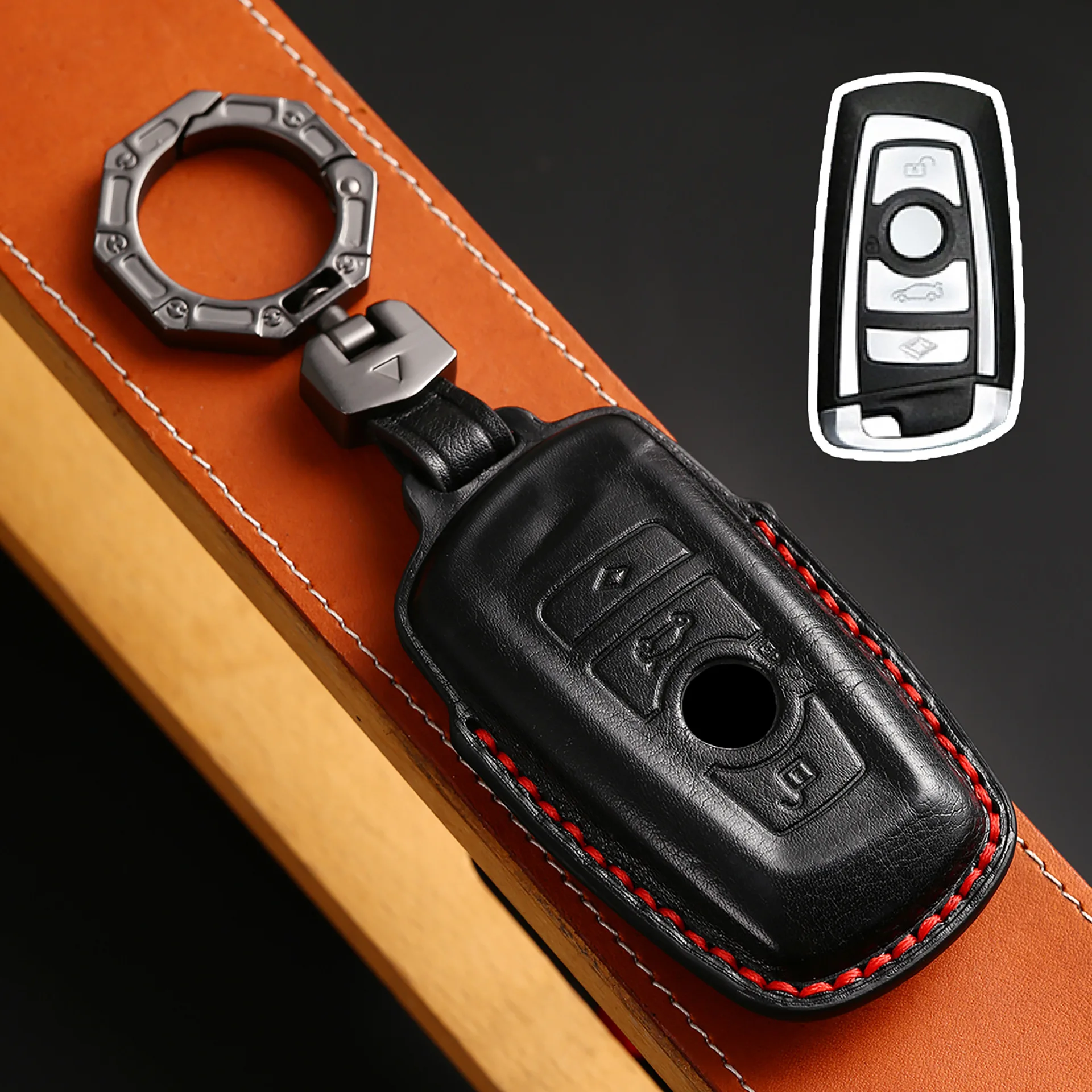 Luxury Leather Car Key Case Cover Fob Shell for BMW 1 3 5 7 Series X1 X3 X4 X5 F10 F15 F16 F20 F30 F18 F25 M3 M4 E34
Luxury Leather Car Key Case Cover Fob Shell for BMW 1 3 5 7 Series X1 X3 X4 X5 F10 F15 F16 F20 F30 F18 F25 M3 M4 E34