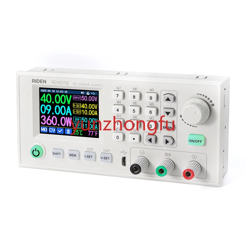 RD6018W CNC adjustable DC power supply, experimental maintenance, switching power supply, voltage regulator source
RD6018W CNC adjustable DC power supply, experimental maintenance, switching power supply, voltage regulator source
