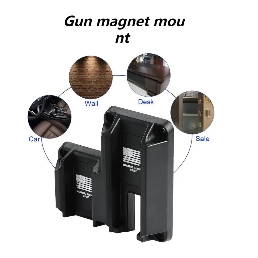 

Outdoor Tactics Gun magnet mount suitable for any flat top pistol Glock Series, Springfield XD Series, Springfield XDM 45acp etc