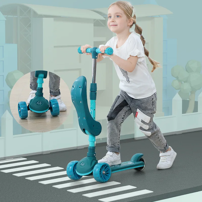 Children's Scooter 2-12 Years Old Three Wheel Flash Music Stroller Folding Portable Elevatable Off-Road Scooter Children's Gifts
Children's Scooter 2-12 Years Old Three Wheel Flash Music Stroller Folding Portable Elevatable Off-Road Scooter Children's Gifts