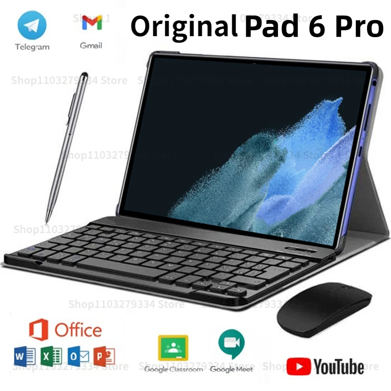 

Оригинальный планшет, 2023 дюймов, Android Pad 6 Pro, 16 ГБ, 1 ТБ, Snapdragon 870, планшеты, ПК, двойная SIM-карта, глобальная версия WIFI, HD, 4K, Mi Tab