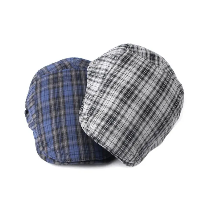 Spring Cotton Plaid Print Newsboy Caps Flat Peaked Cap Men and Women Painter Beret Hats 115
Spring Cotton Plaid Print Newsboy Caps Flat Peaked Cap Men and Women Painter Beret Hats 115