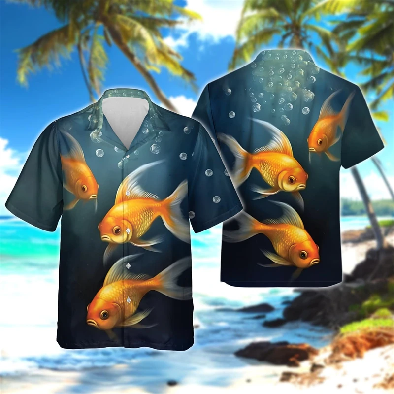 Pond Fish 3D Printed Shirts For Men Clothes Lucky Koi Beach Shirts Cute Carp Lotus Leaf Short Sleeve Fashion Women Blouses Tops
Pond Fish 3D Printed Shirts For Men Clothes Lucky Koi Beach Shirts Cute Carp Lotus Leaf Short Sleeve Fashion Women Blouses Tops