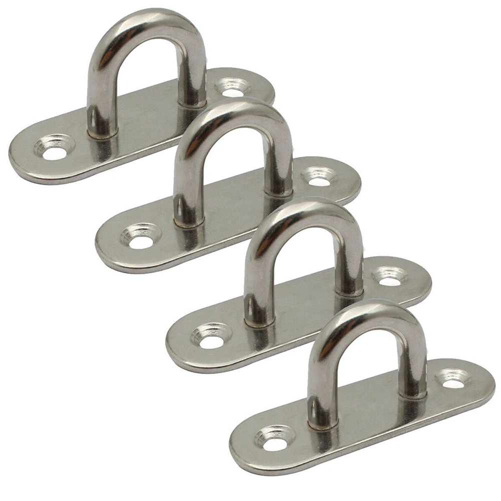 Part Hanging Plate Silver Stainless Steel Fixed Buckle Marine Oblong Ring Hook 4pcs 5MM Accessories Eye Plate Staple
Part Hanging Plate Silver Stainless Steel Fixed Buckle Marine Oblong Ring Hook 4pcs 5MM Accessories Eye Plate Staple