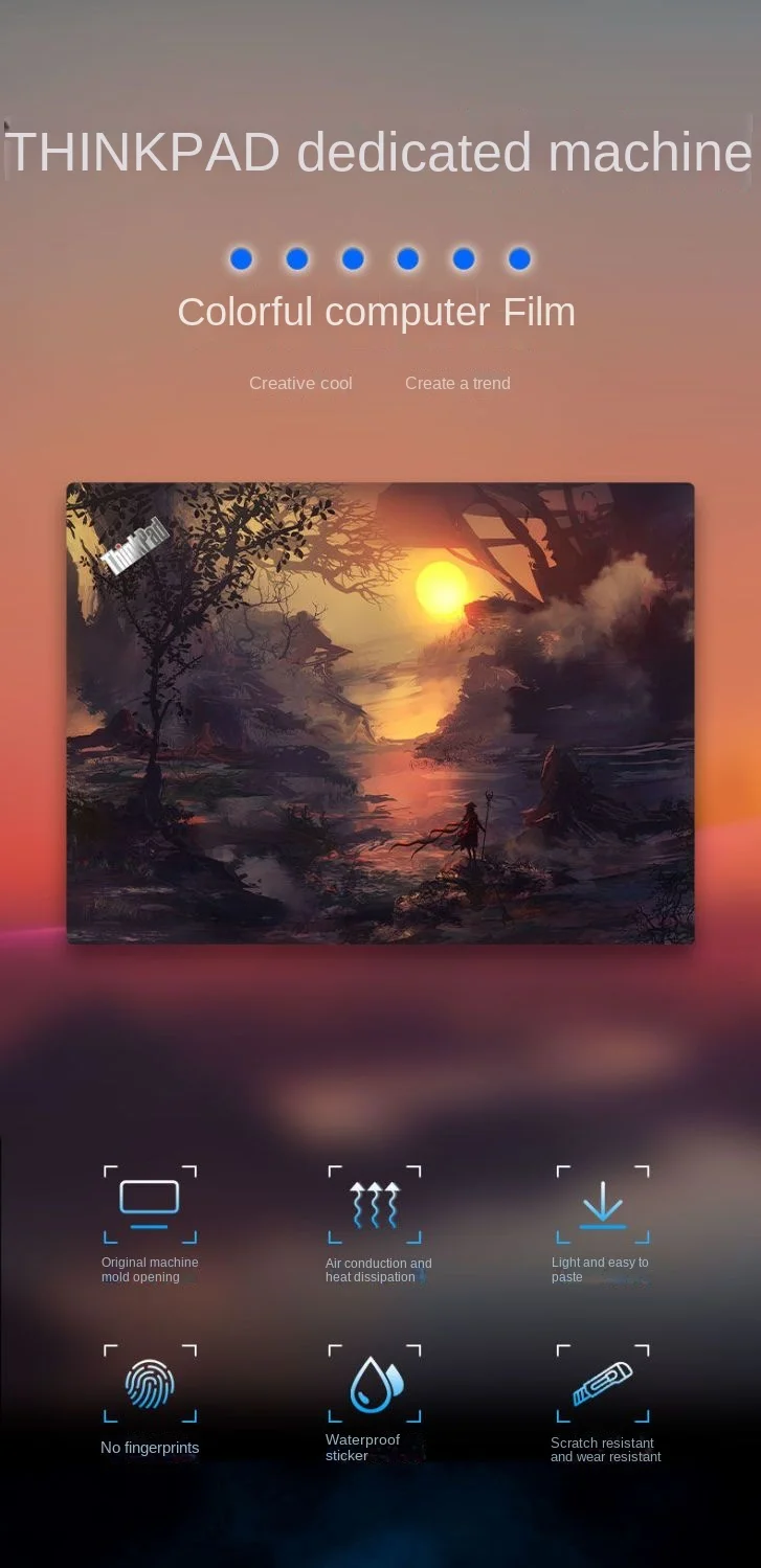 Generic Laptop Sticker Cover for Lenovo LEGION 5 Pro 16ACH6H Laptop