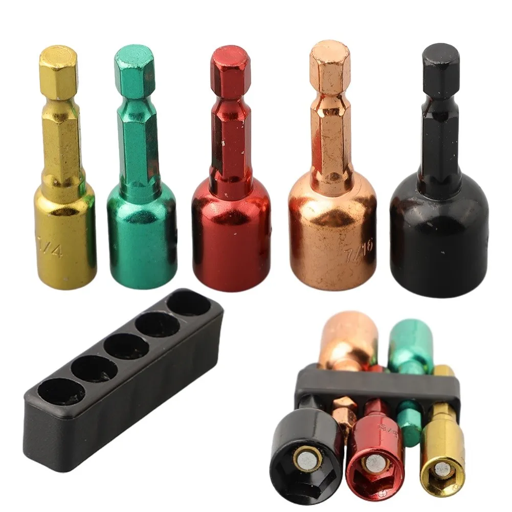 5PCS Impact Driver Socket Wrench Magnetic Nut Screwdriver Hex Electric Drill Bit Hexagon Ratchet Wrench Bit Socket Tool
5PCS Impact Driver Socket Wrench Magnetic Nut Screwdriver Hex Electric Drill Bit Hexagon Ratchet Wrench Bit Socket Tool