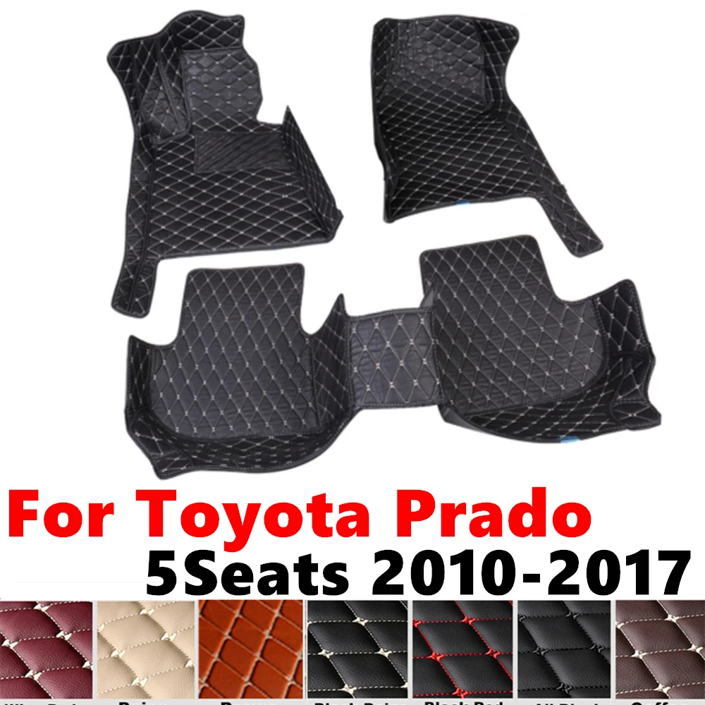 Автомобильные коврики для Toyota Prado, 5 сидений, 2017-2016, подходят под заказ, передняя и задняя напольная подкладка, накладки для ног, аксессуары для интерьера
Автомобильные коврики для Toyota Prado, 5 сидений, 2017-2016, подходят под заказ, передняя и задняя напольная подкладка, накладки для ног, аксессуары для интерьера