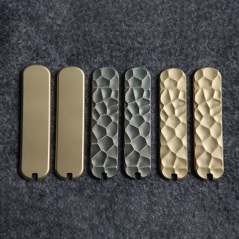 

3 Patterns Brass Material Knife Handle Patches for 65MM Victorinox Swiss Army Knives NailClip Executive 81 DIY Make Accessories