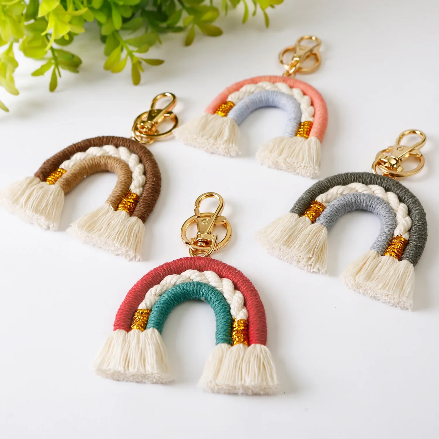 Macrame Hobo Rainbow Handmade Keychain for Car Keys Bag Pendant Fashion Jewelry Accessories Custom Ethnic Antique Wholesale
Macrame Hobo Rainbow Handmade Keychain for Car Keys Bag Pendant Fashion Jewelry Accessories Custom Ethnic Antique Wholesale