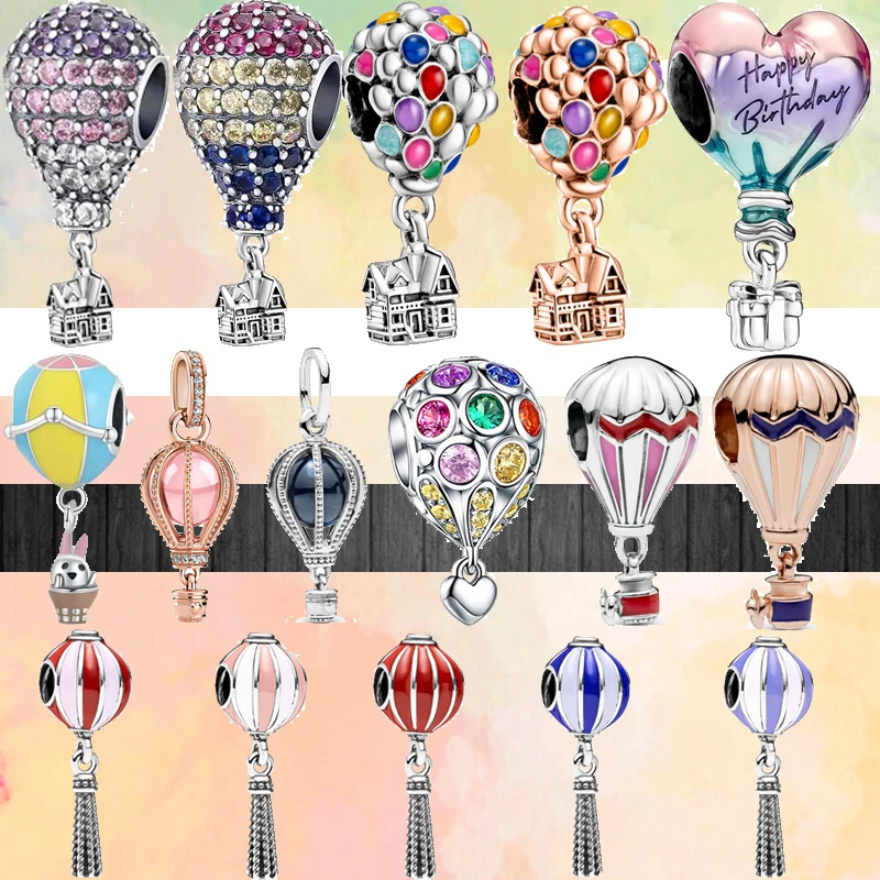 New Pavé Zircon Happy Birthday Balloon House Pendant Beads Fit Original Pandora Charms Silver Color Bracelet DIY Women Jewelry 
New Pavé Zircon Happy Birthday Balloon House Pendant Beads Fit Original Pandora Charms Silver Color Bracelet DIY Women Jewelry