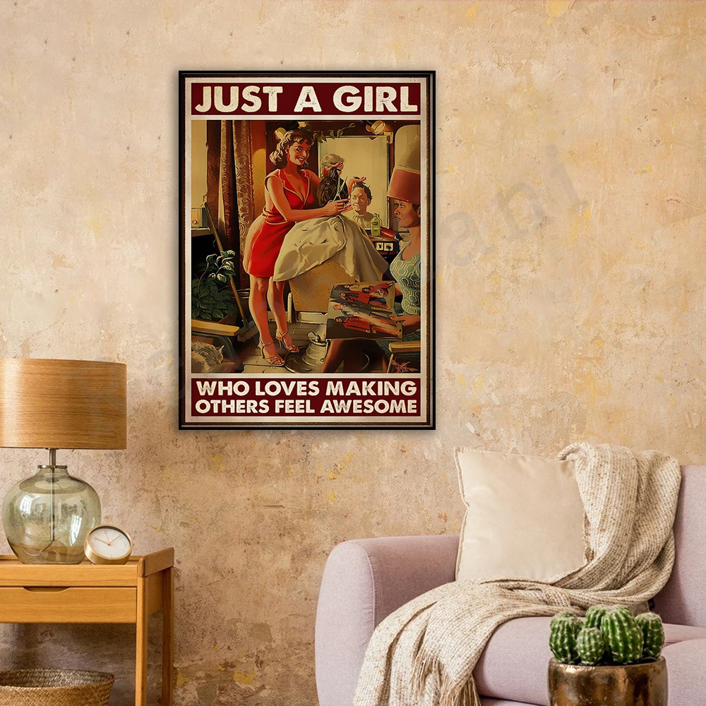 Hair Stylist Hair Stylist Barber Poster Just a Girl Who Loves to Make Others Feel Great Poster Home Life Decor Poster
Hair Stylist Hair Stylist Barber Poster Just a Girl Who Loves to Make Others Feel Great Poster Home Life Decor Poster