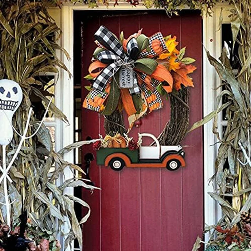 Wreath Fall Winter Thanksgiving Front Door, Winter Autumn Decoration Welcome Sign Colorful
Wreath Fall Winter Thanksgiving Front Door, Winter Autumn Decoration Welcome Sign Colorful