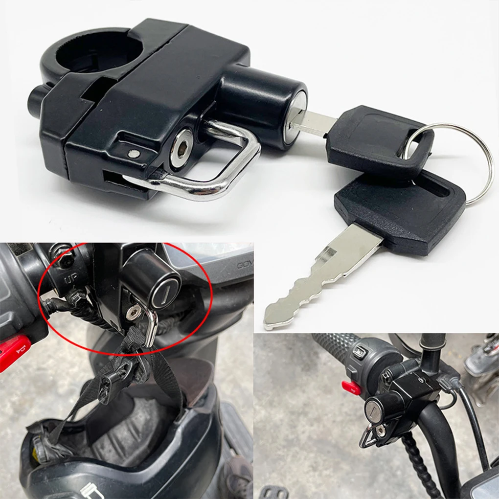 

Helmet Lock Anti-theft Locker Locking Device Fine Workmanship Safety Handlebar Locks Key Durable Motorbike Accessories