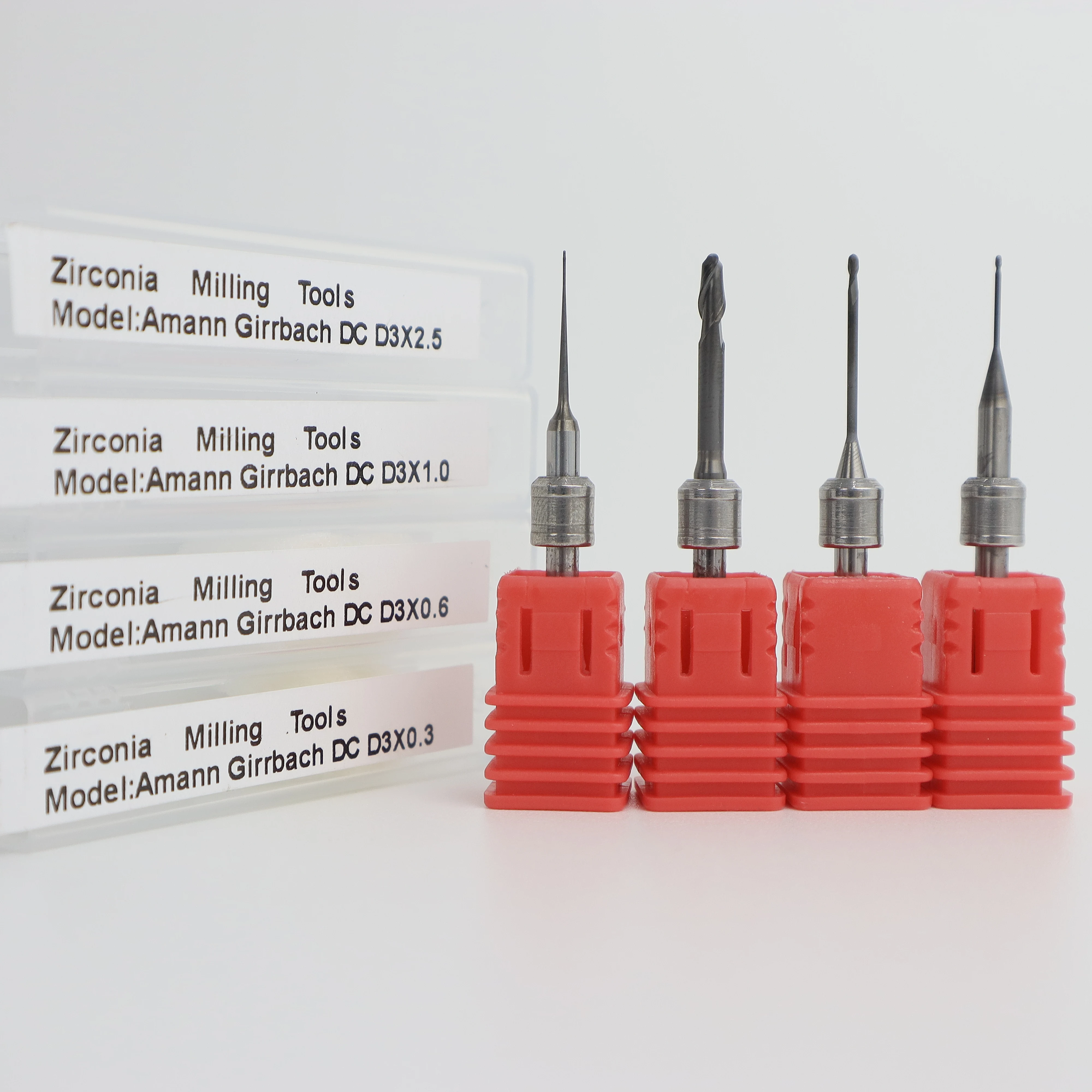 Amann Girrbach Drills L47* 2.5/1.0/0.6 /0.3Tools for Zirconia Dental Lab Milling Burs Diamond Coating Cutters
Amann Girrbach Drills L47* 2.5/1.0/0.6 /0.3Tools for Zirconia Dental Lab Milling Burs Diamond Coating Cutters