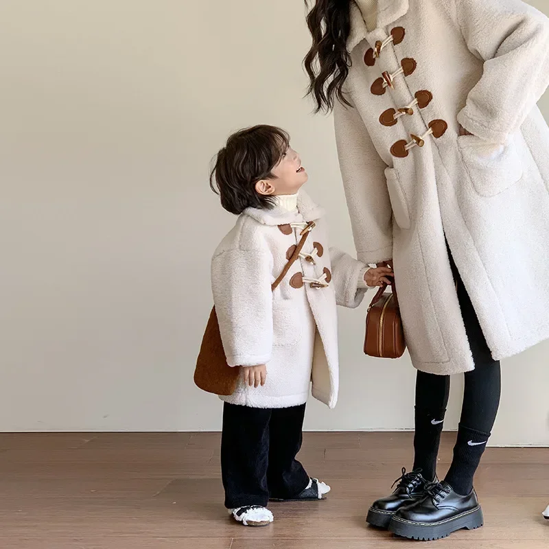 

Парные длинные зимние куртки для мамы и Ребенка Девочки Мальчика Модный Кардиган для мамы и дочки на пуговицах женская теплая плотная одежда для сына