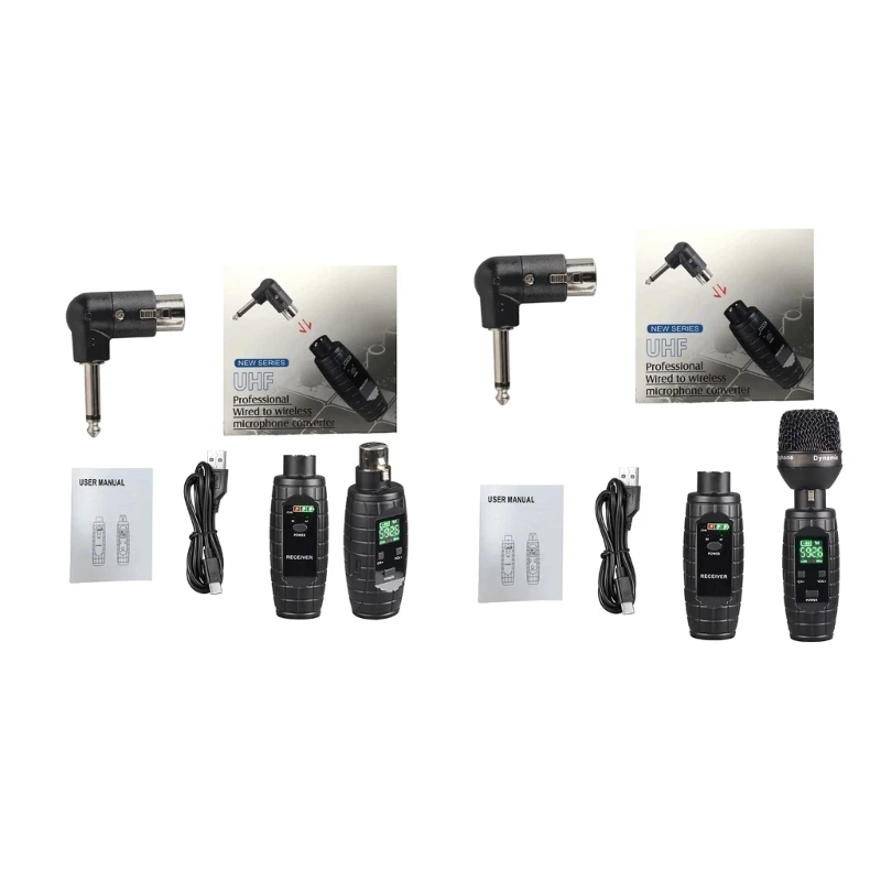 Lightweight UHF to Wireless Mic-Converter Microphone Wireless Music-Systems 24bit/48kbps Ratio
Lightweight UHF to Wireless Mic-Converter Microphone Wireless Music-Systems 24bit/48kbps Ratio