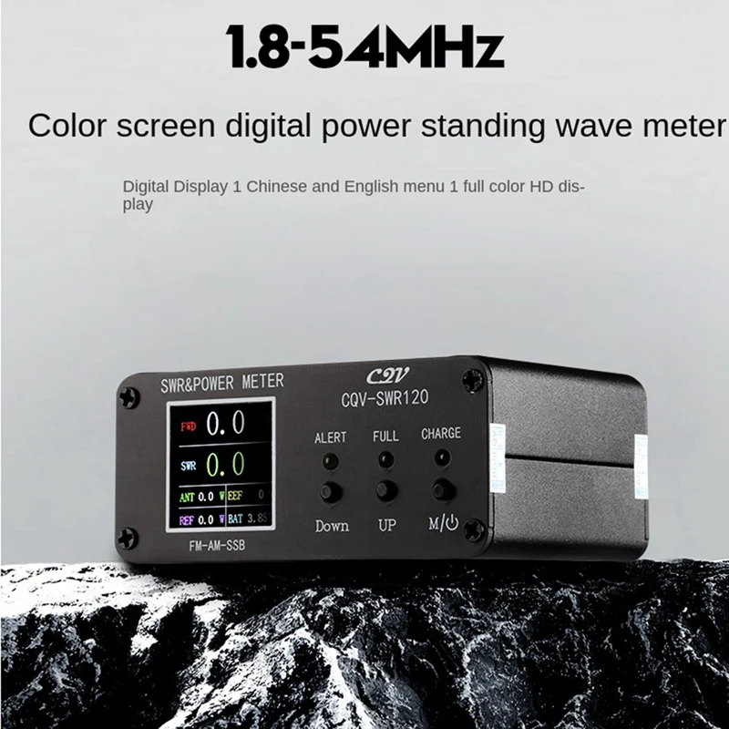 CQV-SWR120 120W SWR Power Standing Wave Meter SWR Meter High Standing Wave Alarm Function 240 X 240 Full Color Display FM-AM-SSB
CQV-SWR120 120W SWR Power Standing Wave Meter SWR Meter High Standing Wave Alarm Function 240 X 240 Full Color Display FM-AM-SSB