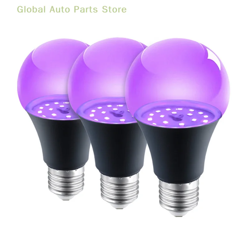 

Aluminium UV Purple Bulb Home Decor 360 Glow 12W 85-265V Purple Black Light Bulb E26/E27 Spiral Restaurant