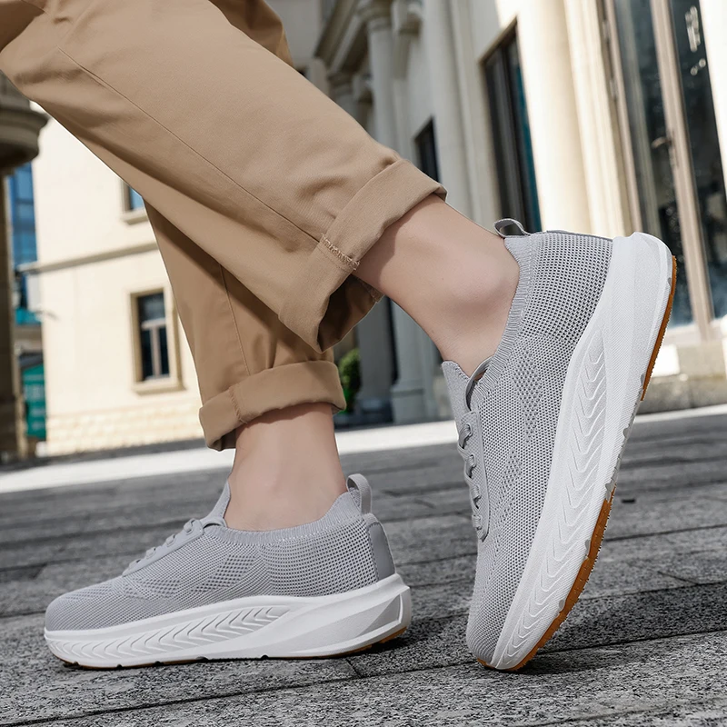 الانزلاق على الرجال أحذية مشي غير رسمية واسعة تو أحذية رياضية محبوك شبكة الجري أحذية رياضية موضة سميكة وحيد في الهواء الطلق أحذية للمشي الانزلاق على الرجال أحذية مشي غير رسمية واسعة تو أحذية رياضية محبوك شبكة الجري أحذية رياضية موضة سميكة وحيد في الهواء الطلق أحذية للمشي