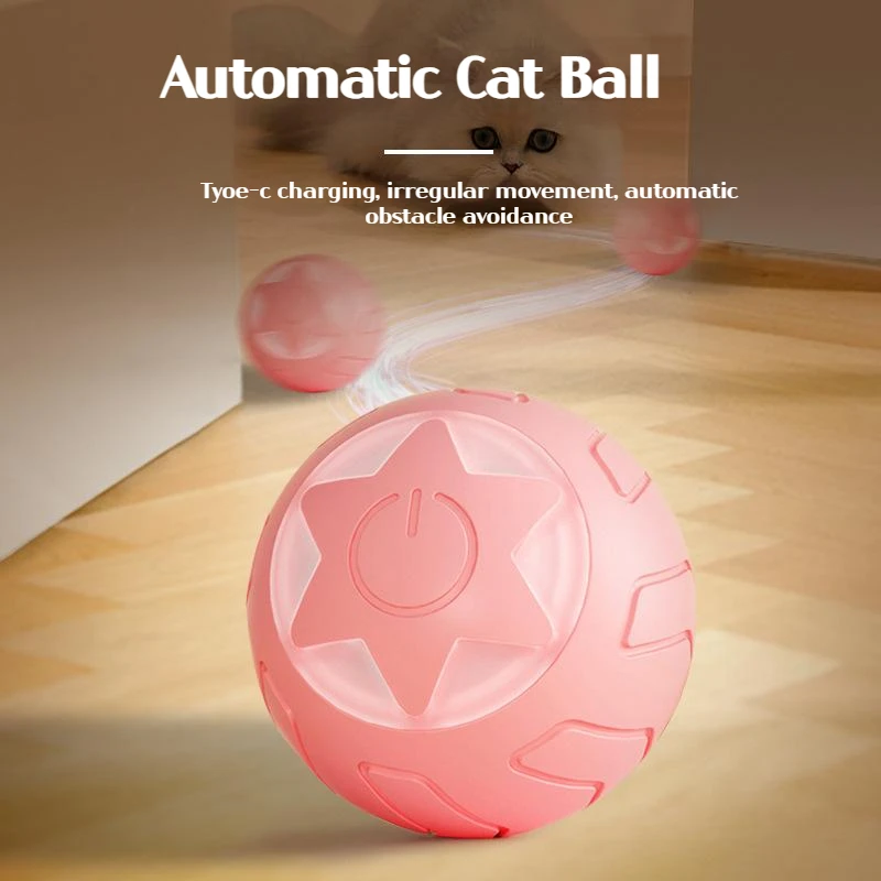 2023 New Intelligent Interactive Cat Ball Toy Automatic Rolling Electric Cat Toy for Indoor Pet Training Cat Accessories
2023 New Intelligent Interactive Cat Ball Toy Automatic Rolling Electric Cat Toy for Indoor Pet Training Cat Accessories