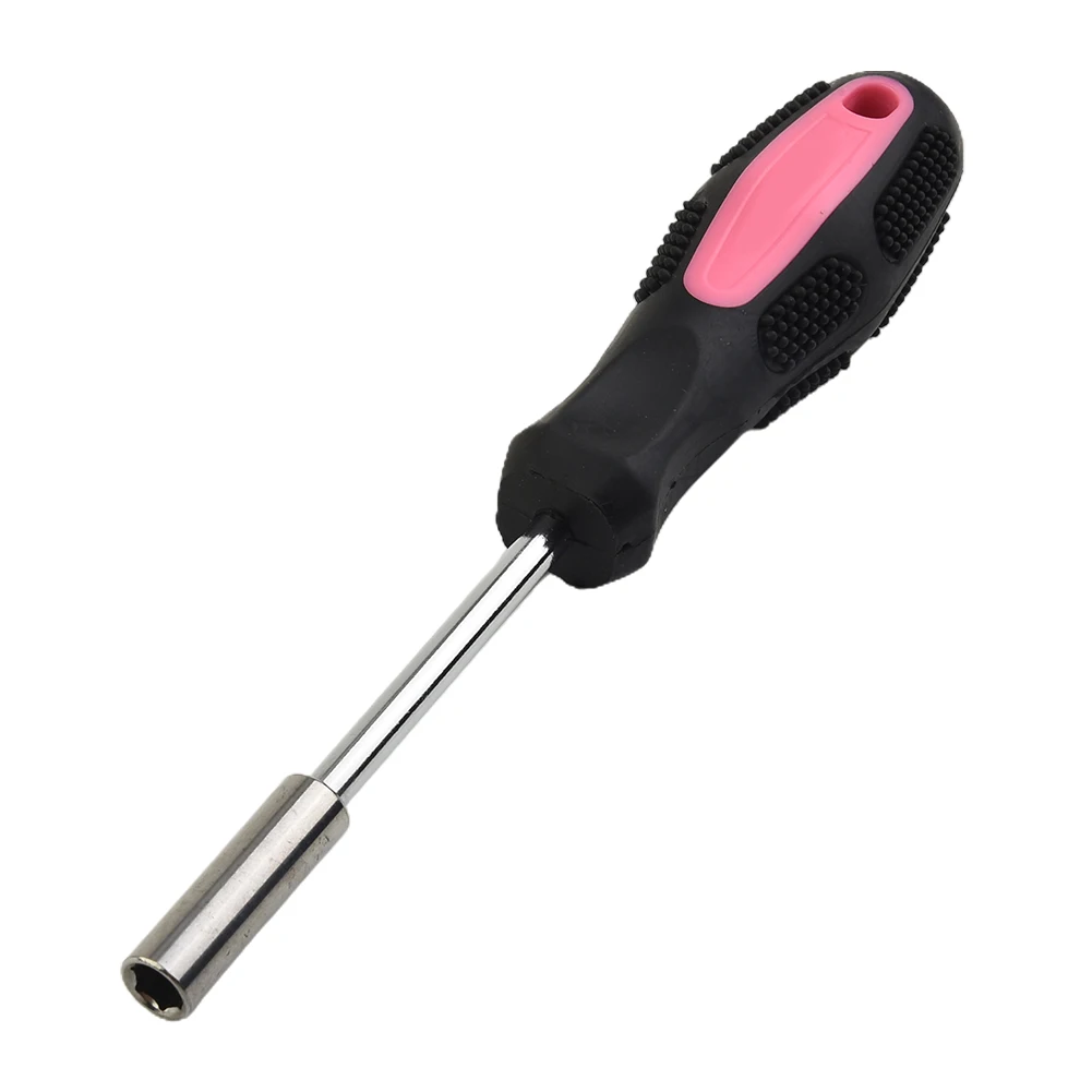 High End Red Magnetic Bit Holder Screwdriver Spinner Handle 1/4 Inch Hex Drive Chrome Vanadium Steel Construction
High End Red Magnetic Bit Holder Screwdriver Spinner Handle 1/4 Inch Hex Drive Chrome Vanadium Steel Construction