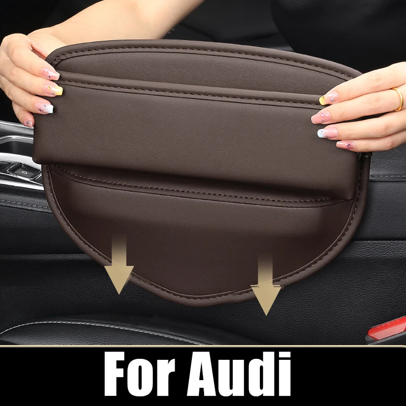 

Car Seat Crevice Storage Box For Audi A1 A3 S3 8L 8P 8V A4 S4 B6 B7 B8 B9 A5 S5 A6 S6 C5 C6 C7 C8 A7 TT 8N 8J Organizer Pocket