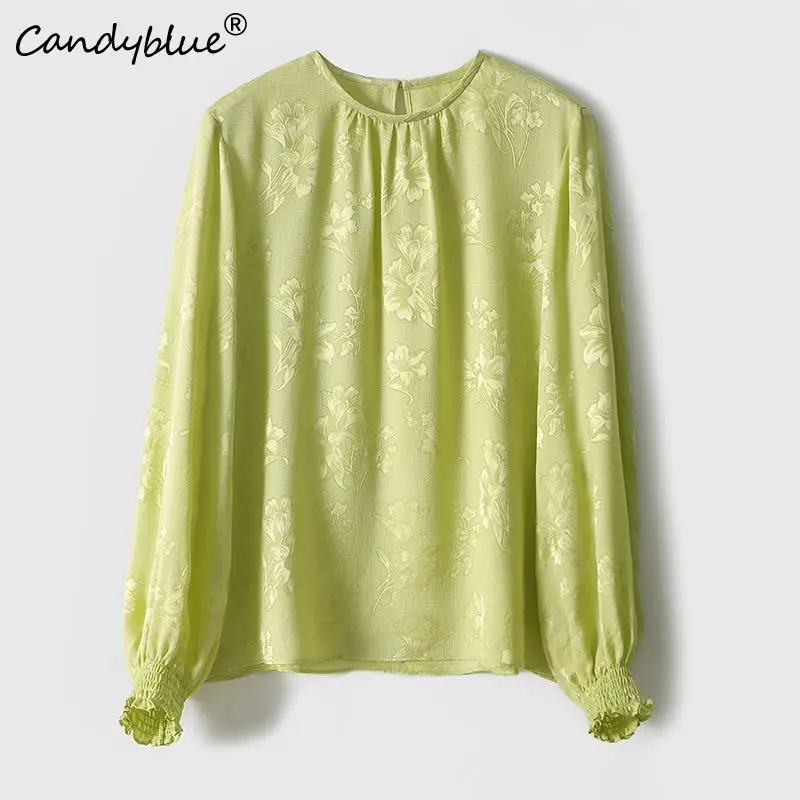 Chiffon Printed Shirt Women's Long Sleeve Top Spring And Summer New Casual Loose Non-iron Wrinkle Resistant Round Neck Pullover
Chiffon Printed Shirt Women's Long Sleeve Top Spring And Summer New Casual Loose Non-iron Wrinkle Resistant Round Neck Pullover