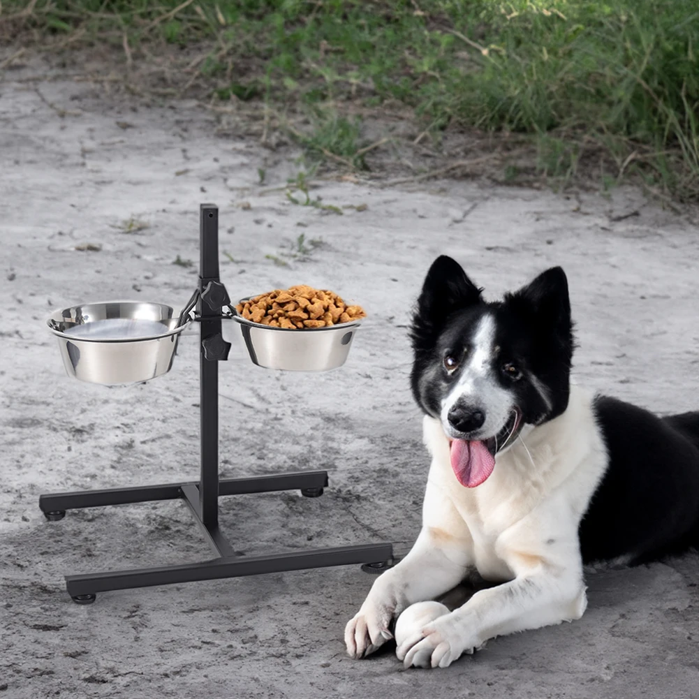 Voltsify Adjustable Height Double-Bowl Pet Feeder with Stainless Steel Bowls & Secure Locking Clip: 3 - 5 Days Free Delivery Only UK Voltsify Adjustable Height Double-Bowl Pet Feeder with Stainless Steel Bowls & Secure Locking Clip: 3 - 5 Days Free Delivery Only UK