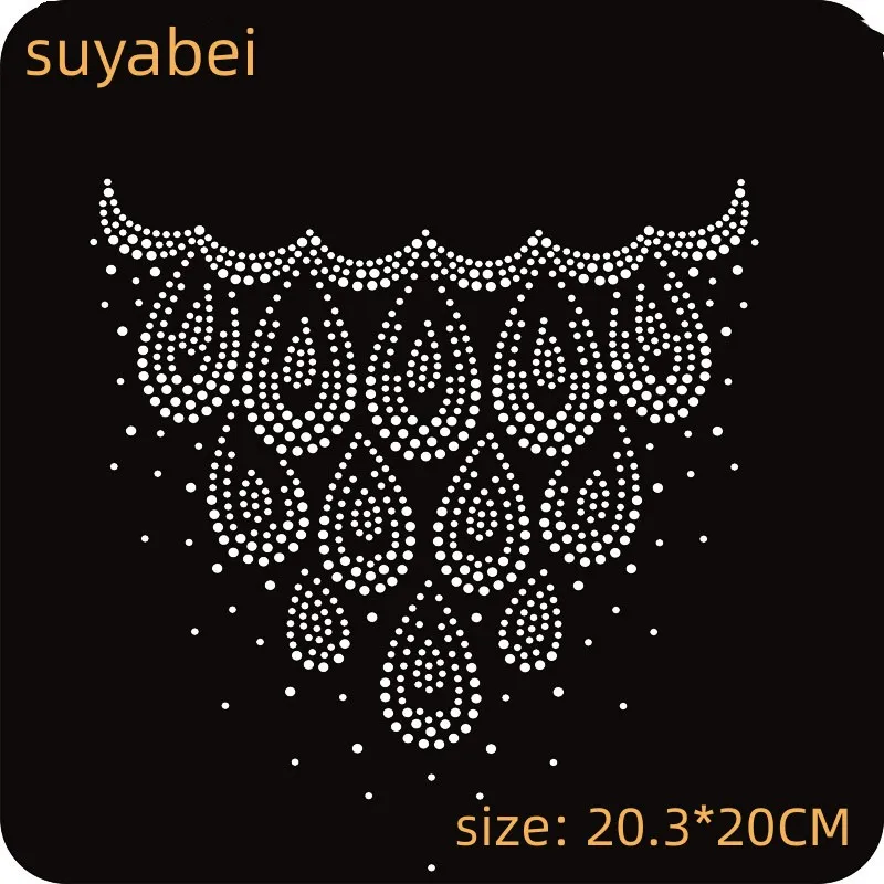 Flower Neckline Hot fix patches design hot fix rhinestone transfer motifs iron on crystal transfers design for sweater
Flower Neckline Hot fix patches design hot fix rhinestone transfer motifs iron on crystal transfers design for sweater