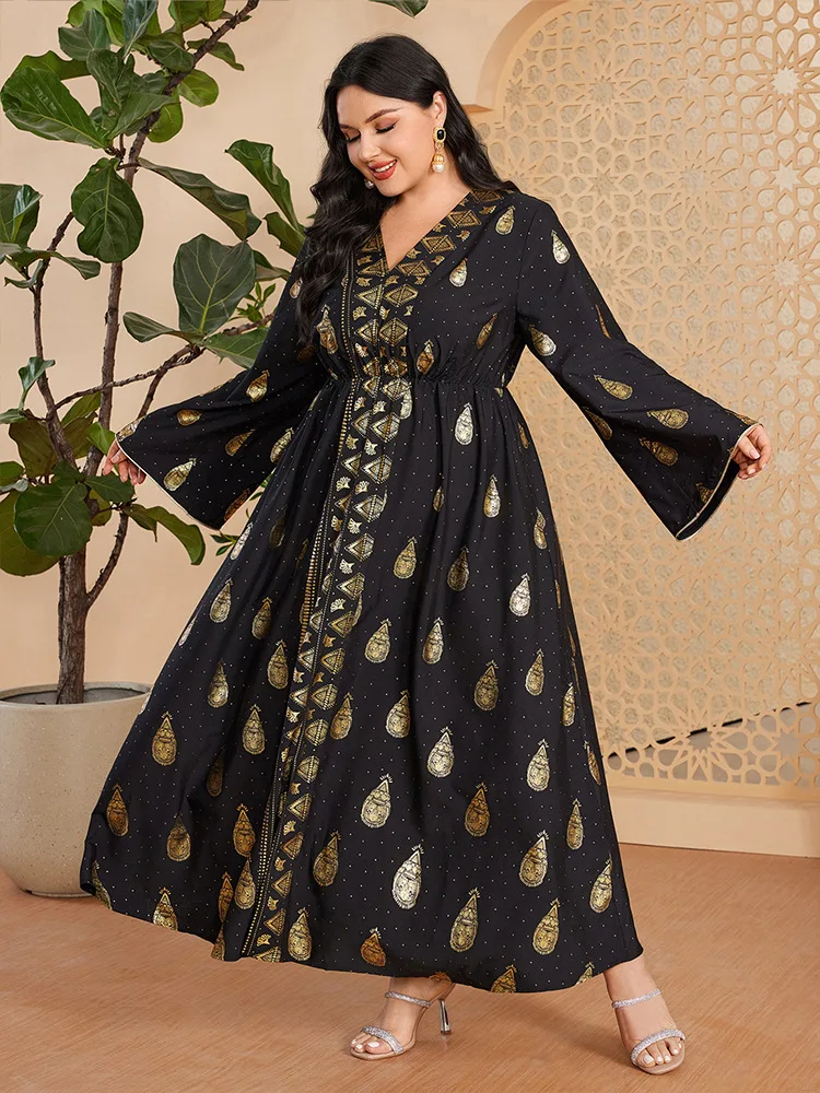Plus Size Abaya for Fashion Women Print Long Maxi Dresses Muslim Turkey Dubai Eid Party Arab Robe Kaftan Ramadan Caftan Jalabiya
Plus Size Abaya for Fashion Women Print Long Maxi Dresses Muslim Turkey Dubai Eid Party Arab Robe Kaftan Ramadan Caftan Jalabiya