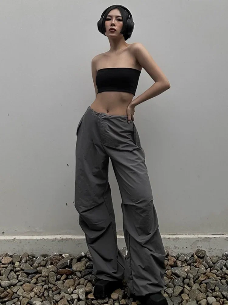 Solid Folds Long Y2k Pants Loose Streetwear Women Casual Pockets Trousers High Waist Pantalones De Mujer Fashion Autumn Clothes
Solid Folds Long Y2k Pants Loose Streetwear Women Casual Pockets Trousers High Waist Pantalones De Mujer Fashion Autumn Clothes