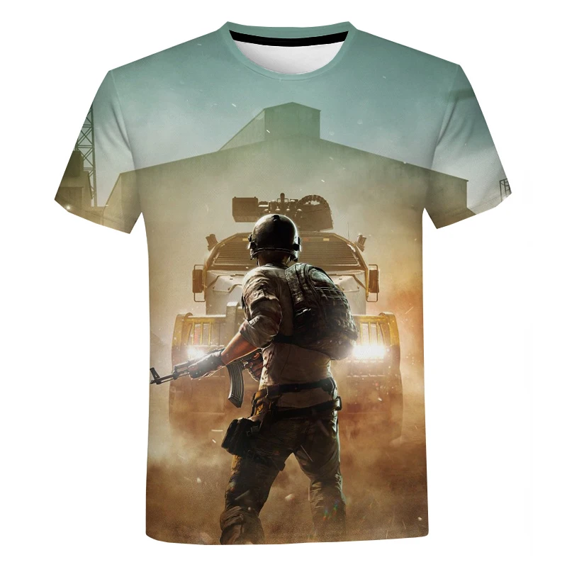 Y2K Clothing Summer Shooting Game Graphic T Shirt for Men PUBG 3D Short Sleeve Oversized T-shirts Harajuku Streetwear Tops Tees 
Y2K Clothing Summer Shooting Game Graphic T Shirt for Men PUBG 3D Short Sleeve Oversized T-shirts Harajuku Streetwear Tops Tees