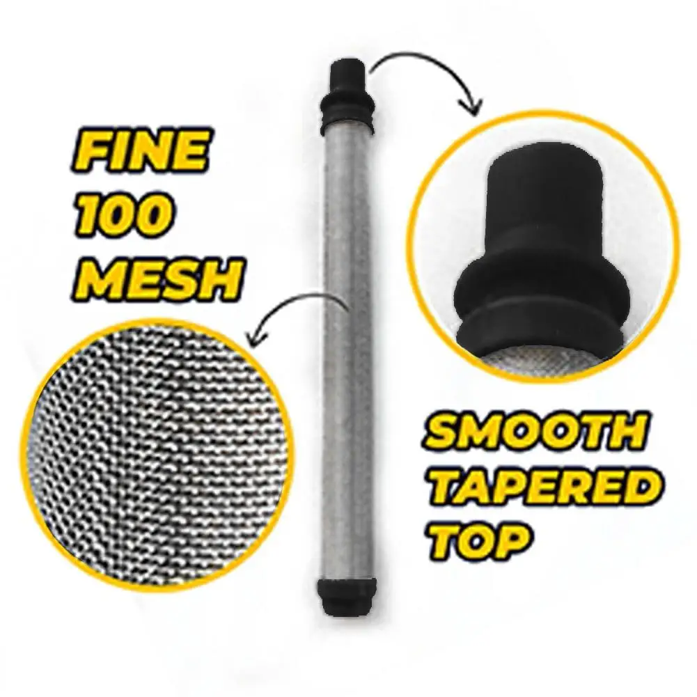 5cs60 100Mesh Airless Spray Filter Stainless Steel Paint Spray Guns Filter White For Spray Primers Glazes Primer Glazes Filler
5cs60 100Mesh Airless Spray Filter Stainless Steel Paint Spray Guns Filter White For Spray Primers Glazes Primer Glazes Filler