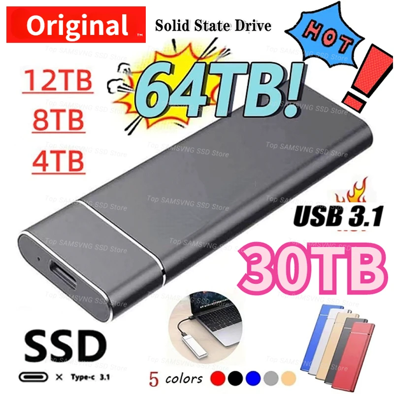 New Original 30TB 26TB 18TB 10TB 4TB High-Speed Hard Disk External Mobile Hard Disk USB 3.1/Type-C Interface Mass Storage
New Original 30TB 26TB 18TB 10TB 4TB High-Speed Hard Disk External Mobile Hard Disk USB 3.1/Type-C Interface Mass Storage