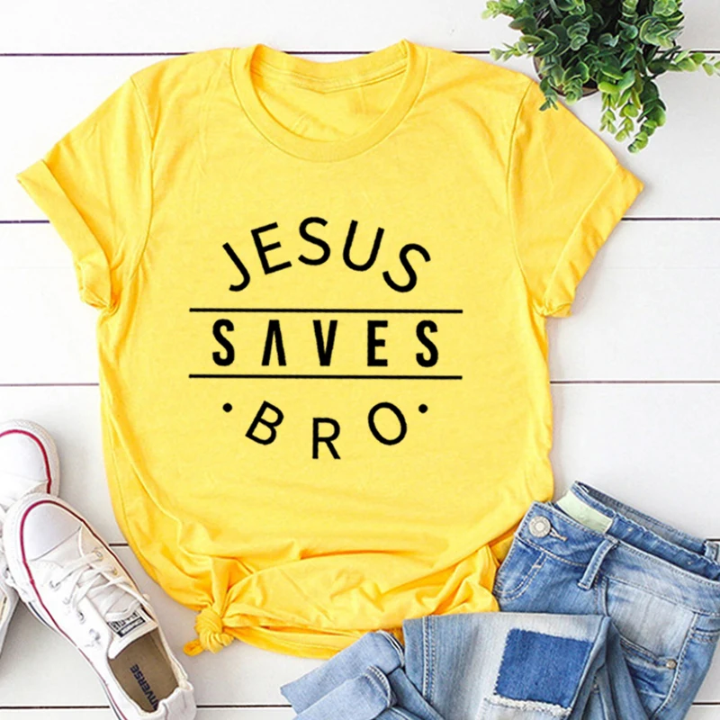 Женская футболка с надписью «Иисус сохранит»
Женская футболка с надписью «Иисус сохранит»