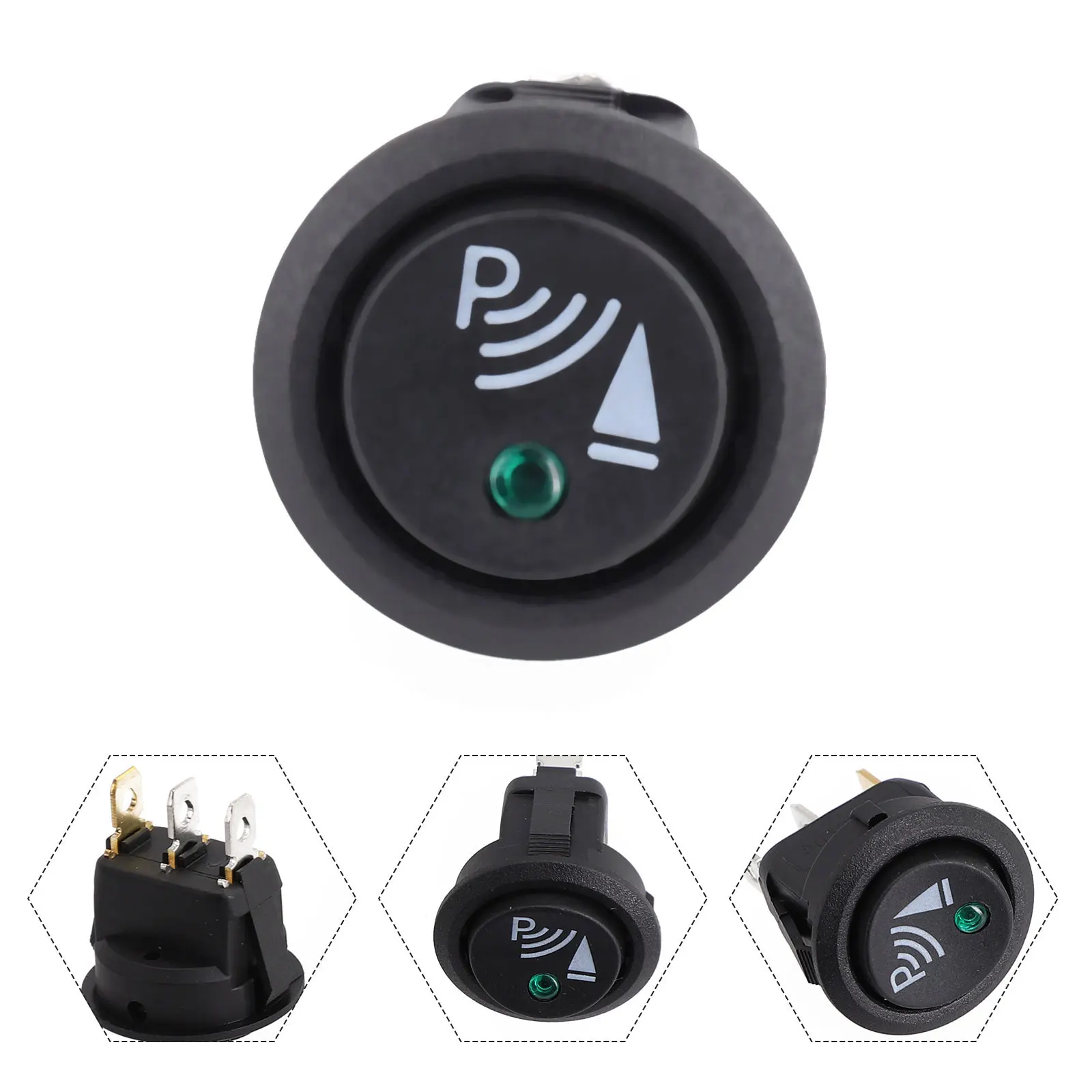 Vehicle Round Black Sensors Switch 3 Pin Rocker Parking Off Switch Front Rear Walking Sensor Interior Accessory 12V 20A 3x2x2cm
Vehicle Round Black Sensors Switch 3 Pin Rocker Parking Off Switch Front Rear Walking Sensor Interior Accessory 12V 20A 3x2x2cm