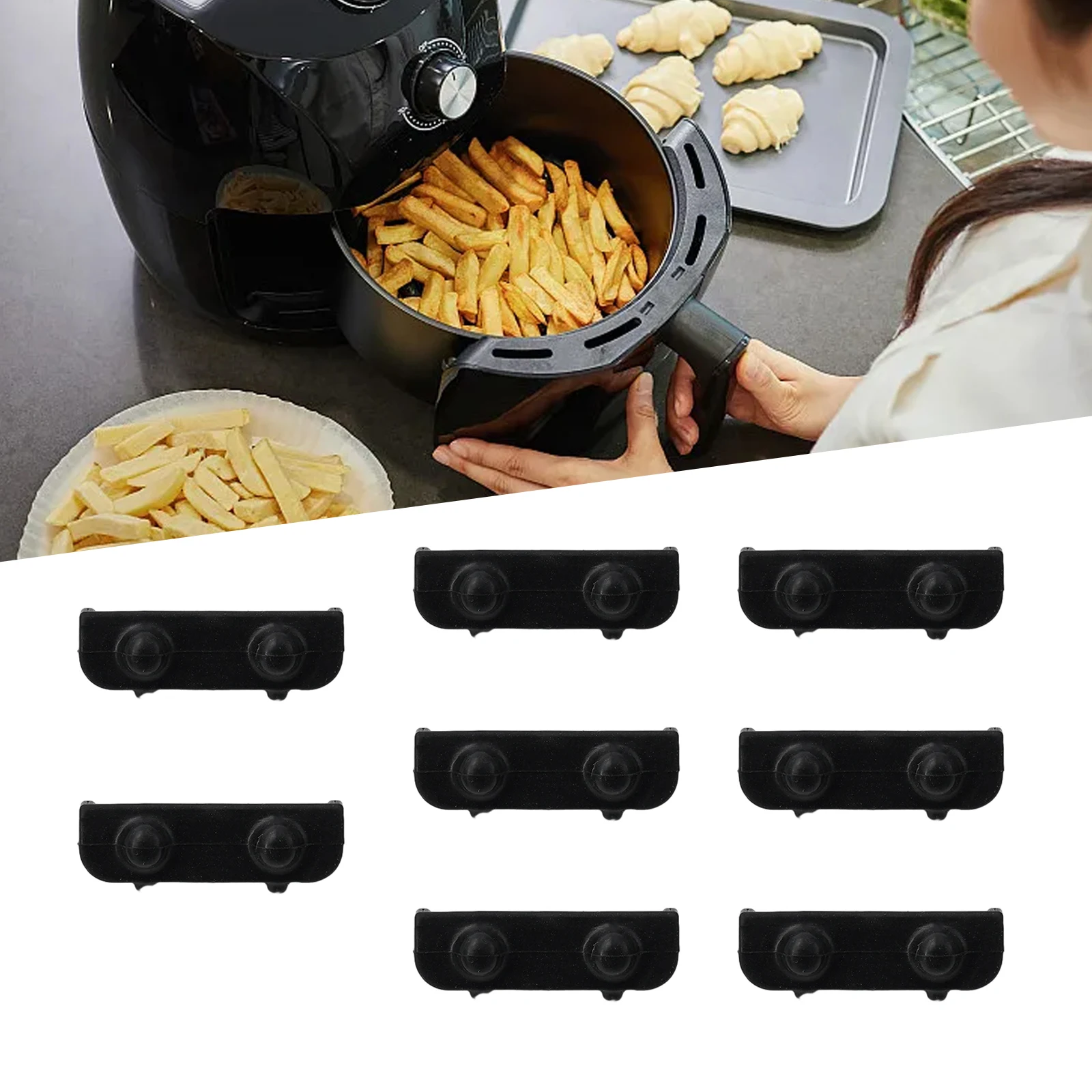 Air Fryer Rubber Bumpers,Air Fryer Tray Rubber Replace Parts Air Fryer Replac Parts Protective Covers Scratch Protection Cover
Air Fryer Rubber Bumpers,Air Fryer Tray Rubber Replace Parts Air Fryer Replac Parts Protective Covers Scratch Protection Cover