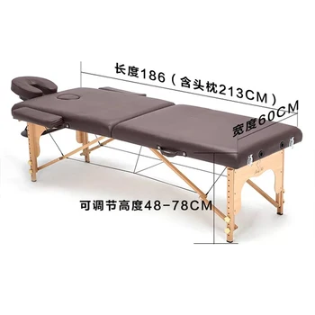 Original folding Spa Massage Tables Salon Furniture Wooden massage bed portable acupuncture beauty physiotherapy tattoo Table