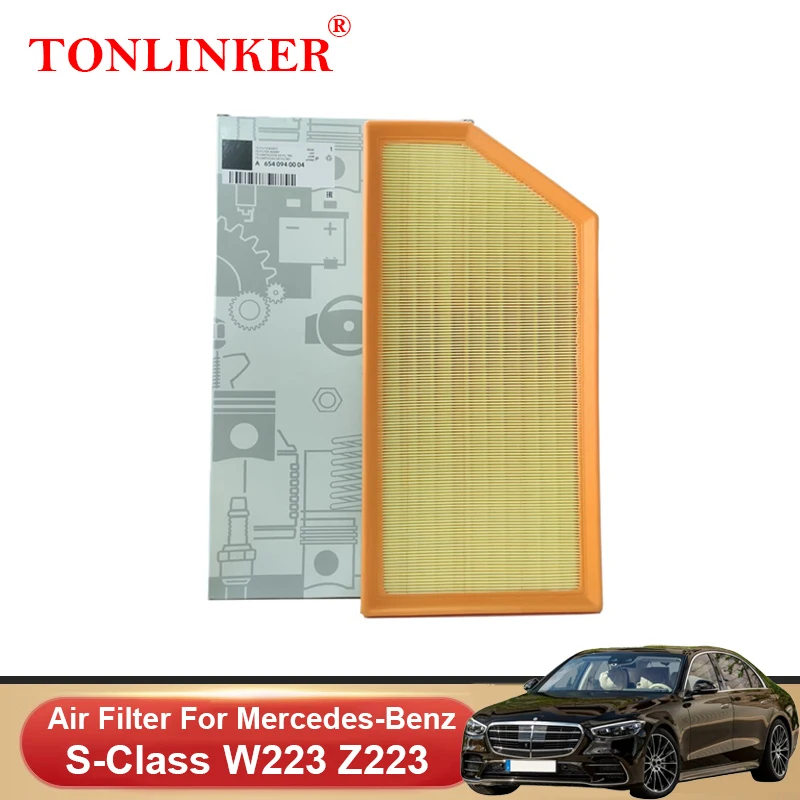 

TONLINKER Air Filter A6540940004 For Mercedes Benz S-Class W223 V223 2020 2021 2022 2023 S350d S450 4MATIC Car Accessories Goods