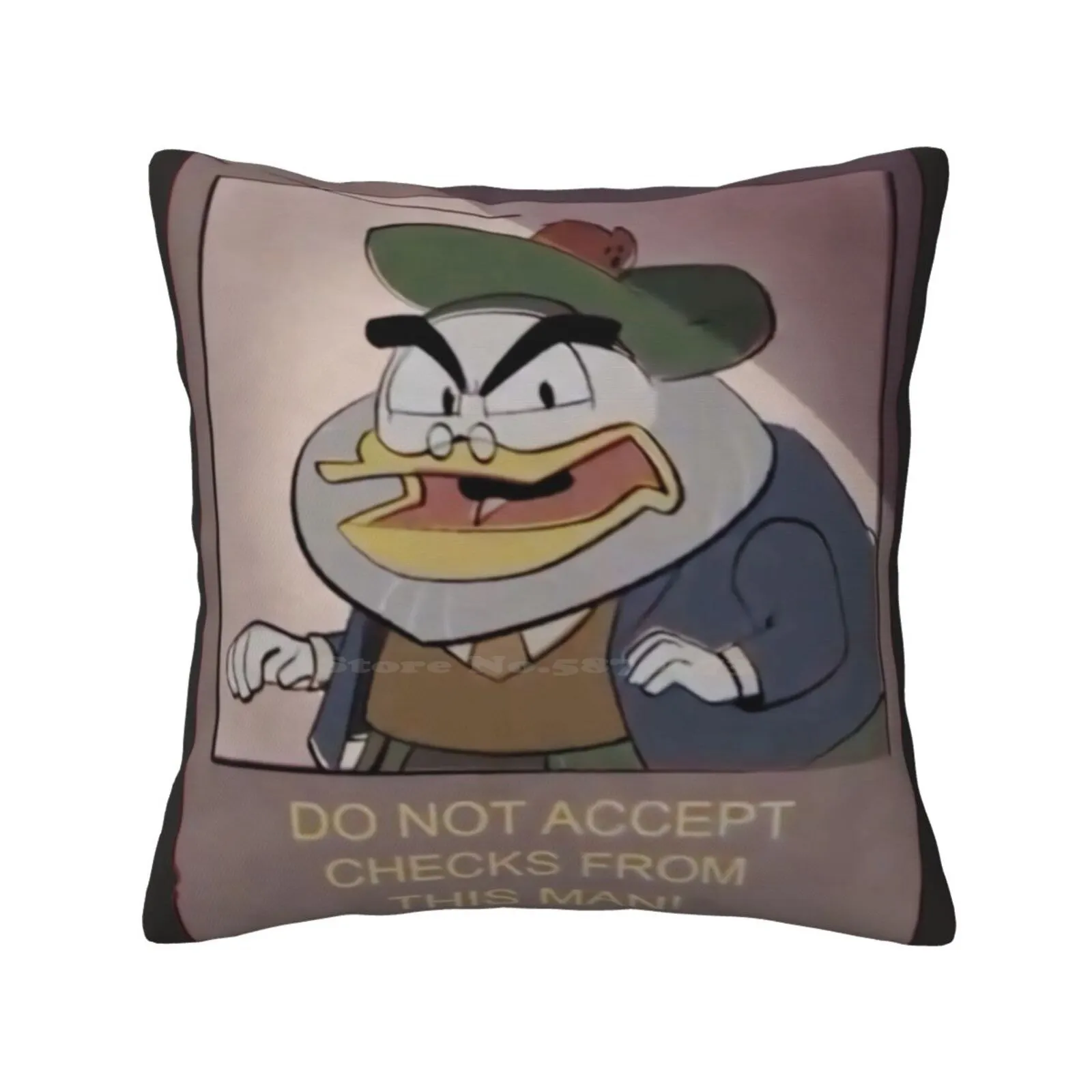 

Flintheart Glomgold : Do Not Accept Checks From This Man Fashion Sofa Throw Pillow Cover Pillowcase Flintheart Glomgold